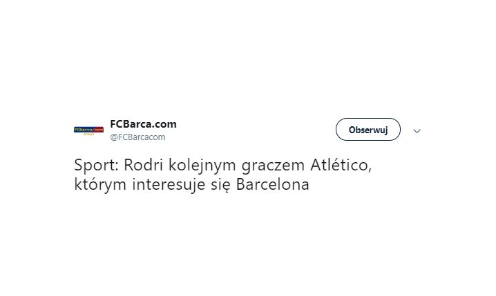 ''SPORT'': Barca interesuje się kolejnym graczem Atletico!